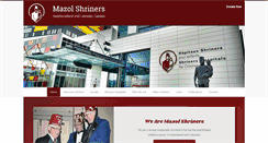 Desktop Screenshot of mazolshriners.com