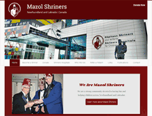 Tablet Screenshot of mazolshriners.com